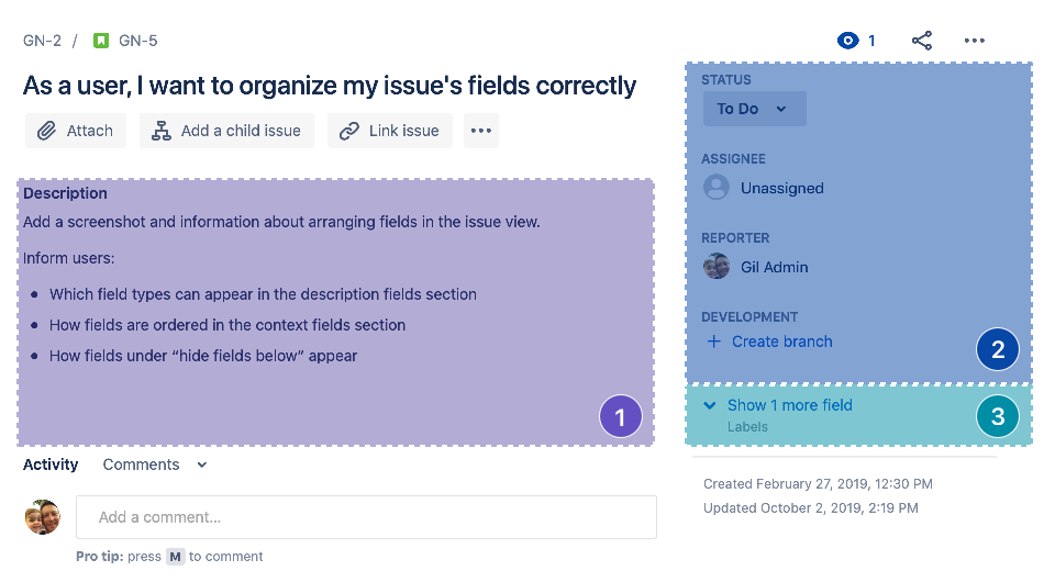 Customize an issue's fields in team-managed projects | Jira Cloud ...